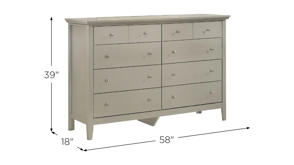 Hammond Bedroom Dresser Dimensions