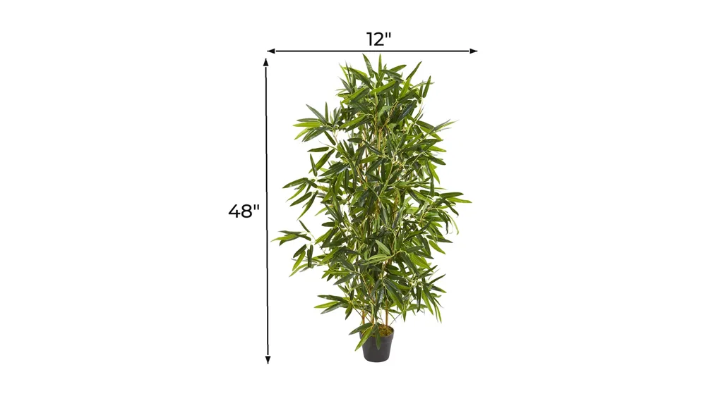 4ft. Bamboo Artificial Tree - UV Resistant (Indoor/Outdoor) Dimensions