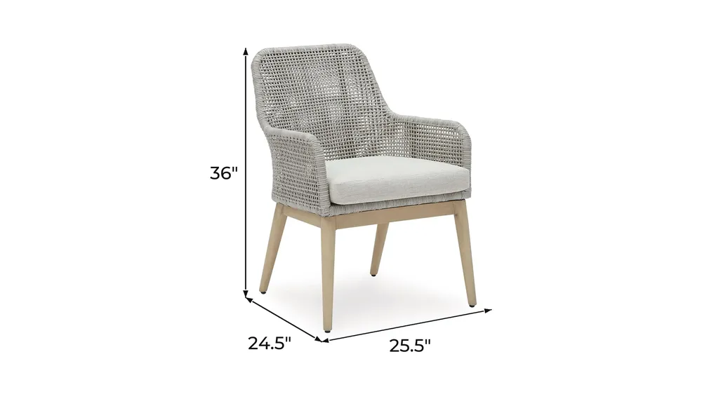 Seton Creek Outdoor Dining Chair (Set of 2) Dimensions