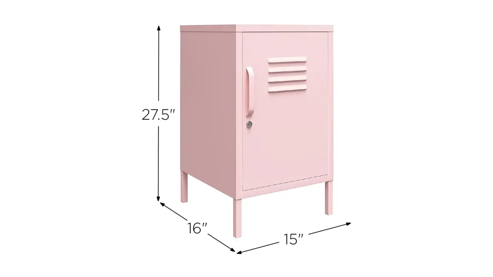 Novogratz Cache Metal Locker End Table Dimensions