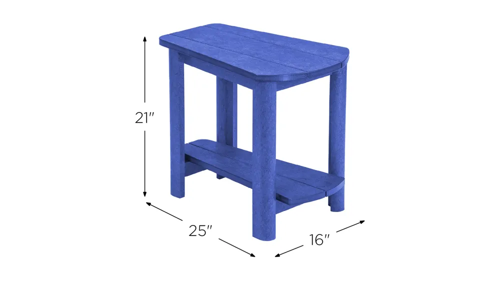 Generation Recycled Outdoor Addy Side Table Dimensions