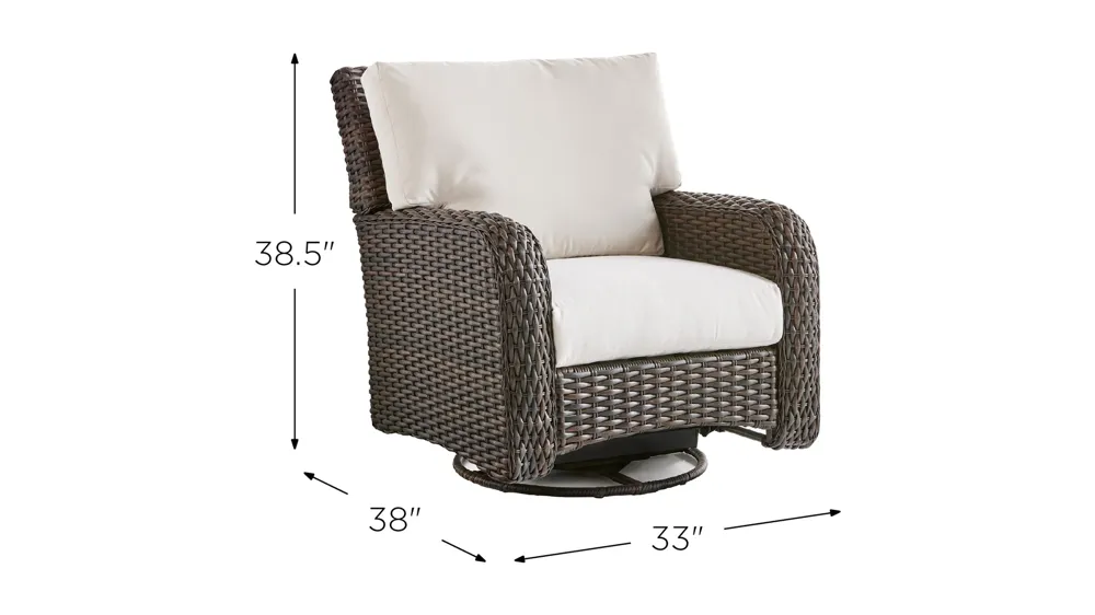 St Tropez Tob Outdoor Swivel Glider Dimensions