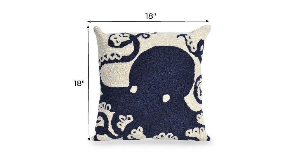 Liora Manne Frontporch Octopus Pillow Dimensions