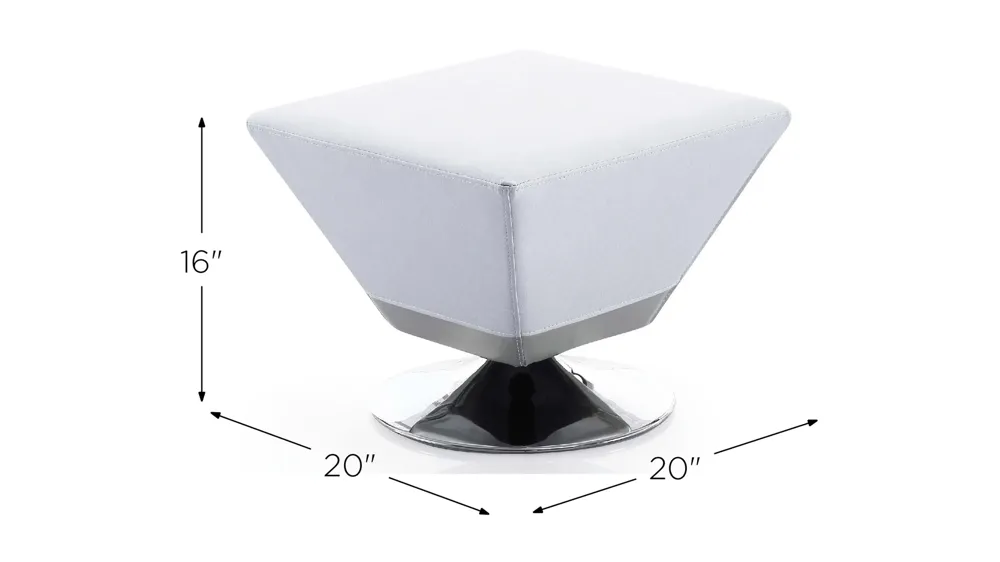 Diamond Swivel Ottoman Dimensions