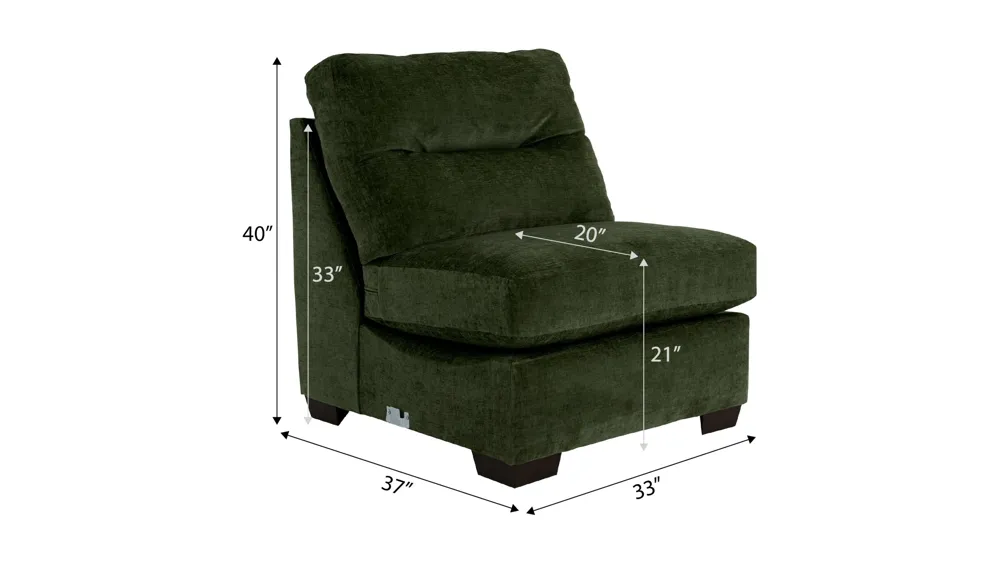 Oliver Armless Chair Dimensions