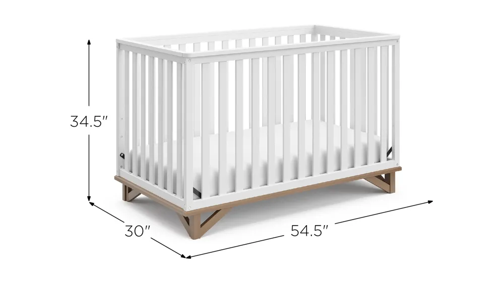 Storkcraft Santa Monica 5-in-1 Convertible Crib Dimensions