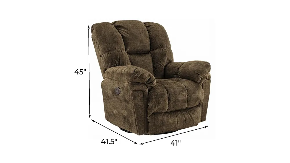 Leroy Power Swivel Glider Recliner Dimensions