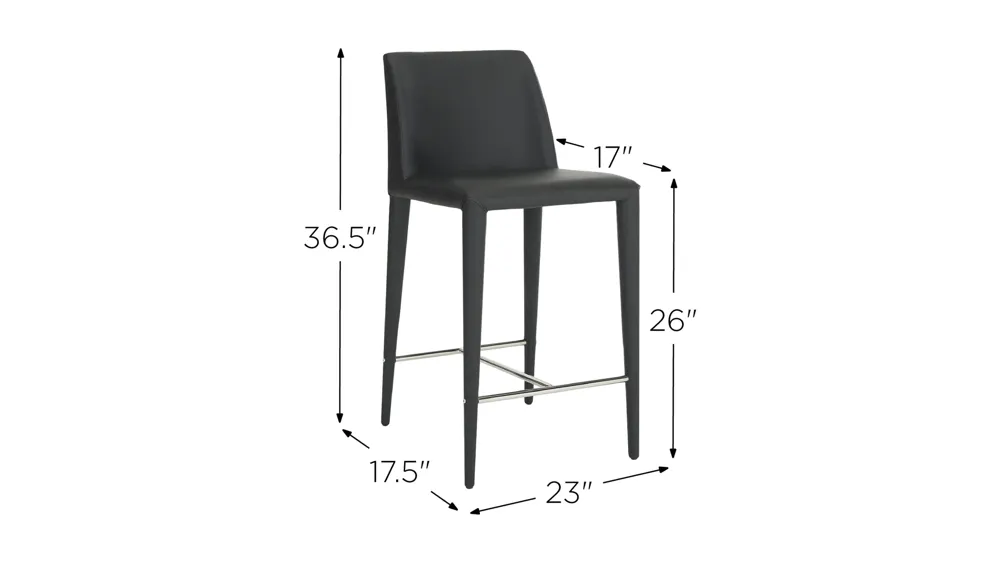 Ida Counter Stool - Set of 2 Dimensions