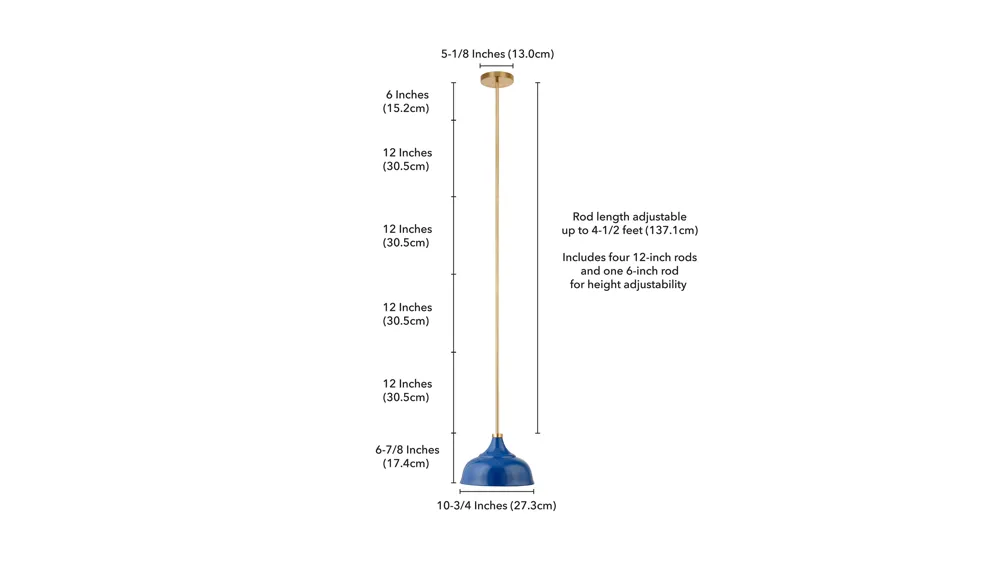 Regan Pendant Dimensions