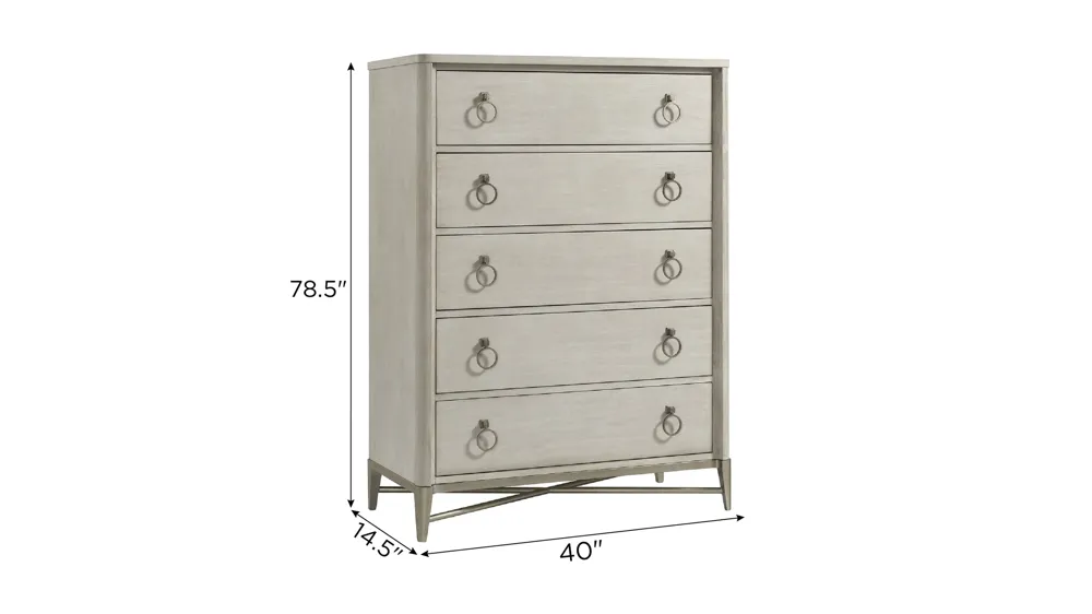 Maisie Five Drawer Chest Dimensions