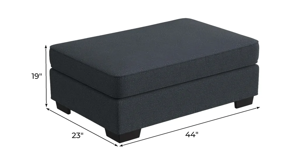 Wellsley Chair and a Half Ottoman Dimensions