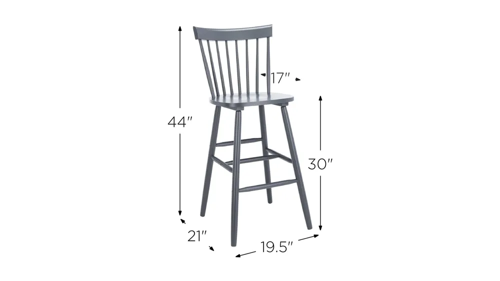 Neeses Bar Stool - Set of 2 Dimensions