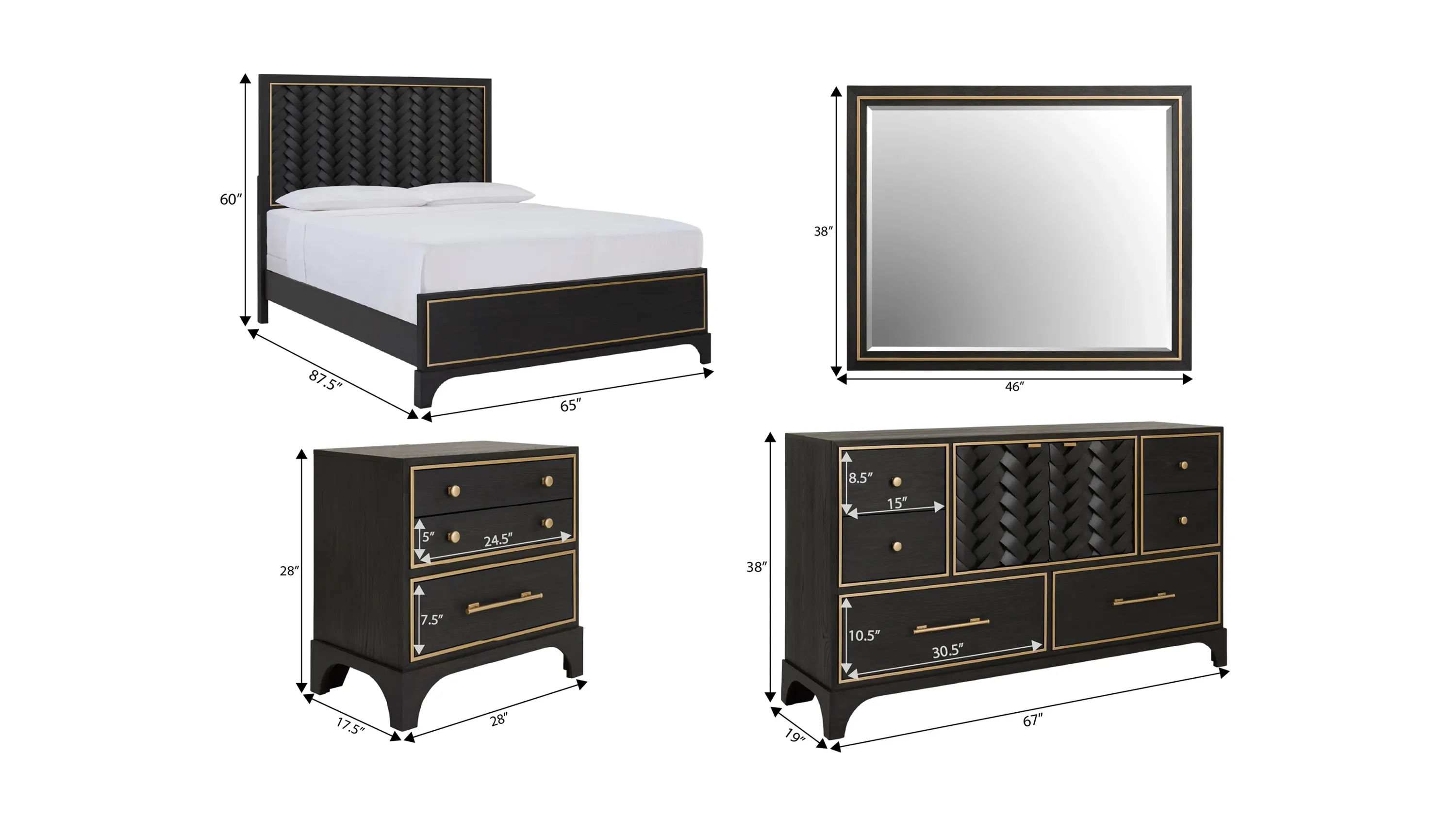 Elizabeth 4-pc. Bedroom Set | Raymour & Flanigan