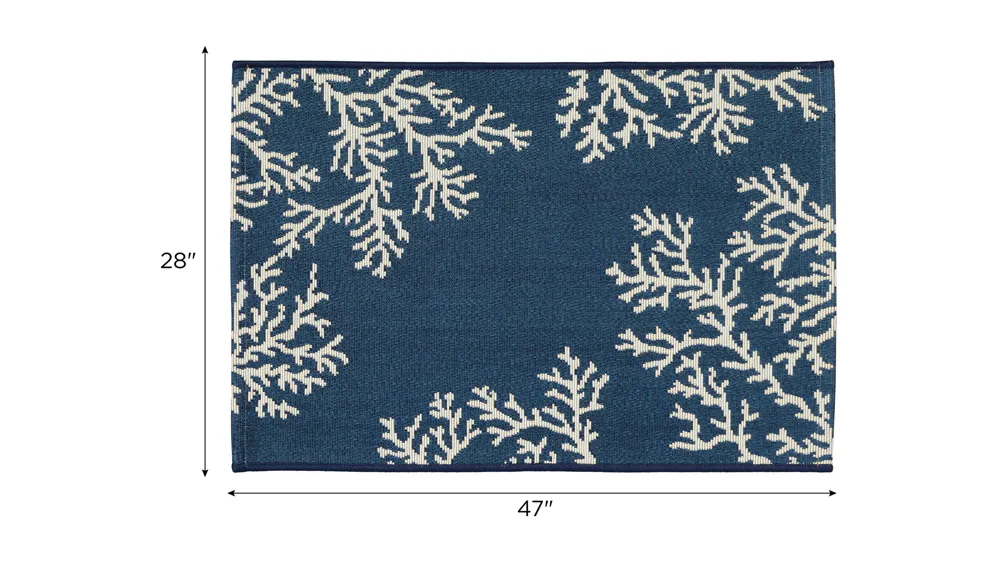 Esencia Coral Edge Indoor/Outdoor Mat Dimensions