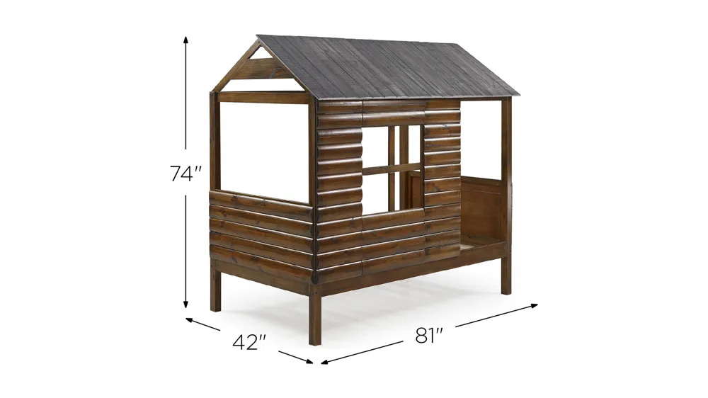 Log Cabin Low Loft Bed Dimensions