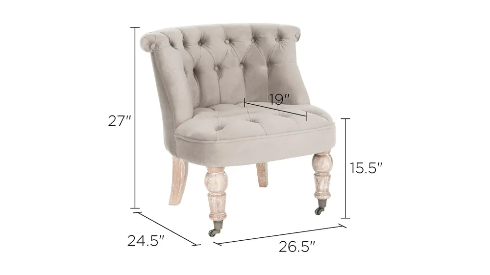 Charlotte Tufted Chair Dimensions
