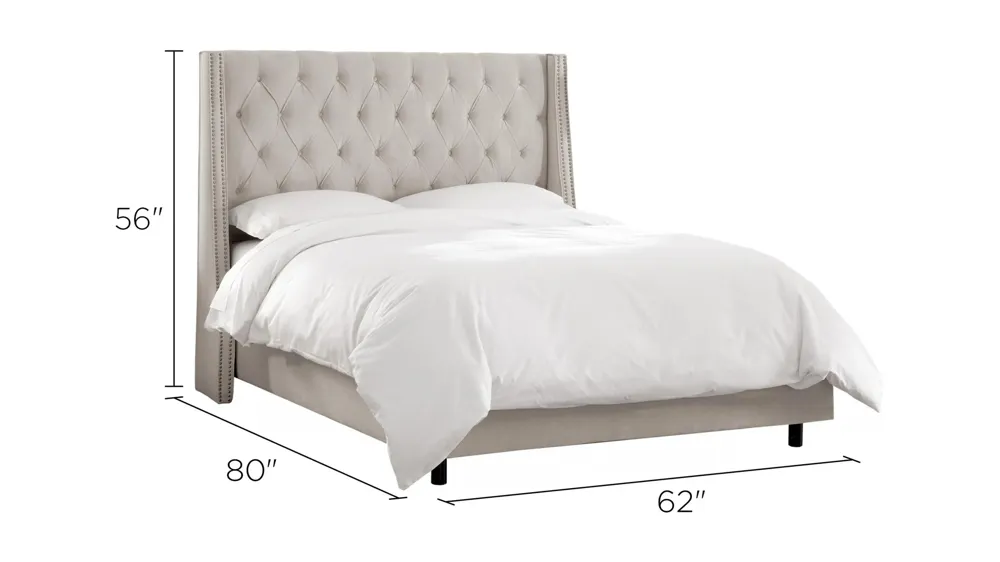 Sheridan Wingback Bed Dimensions