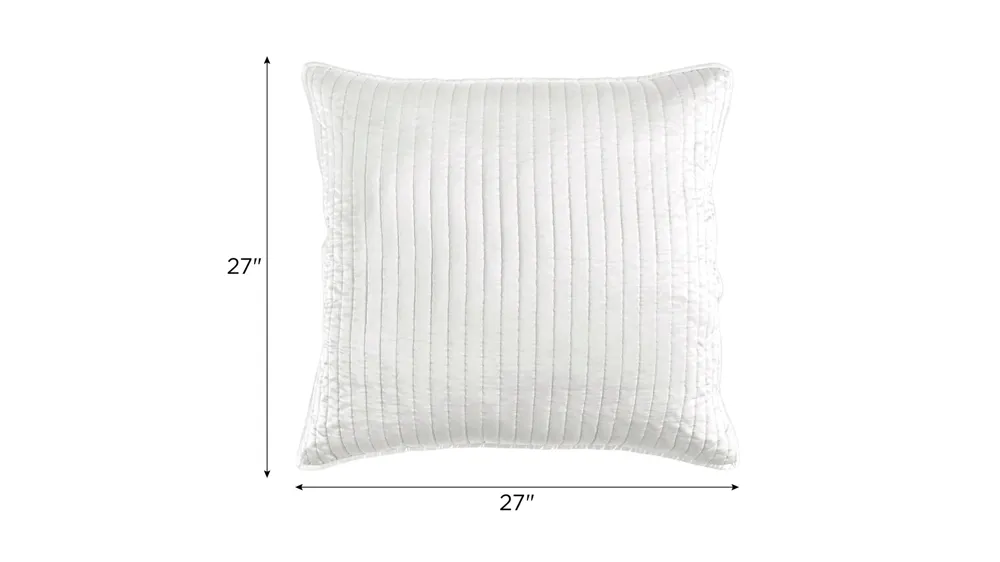 Satin Channel Quilted Euro Sham Dimensions
