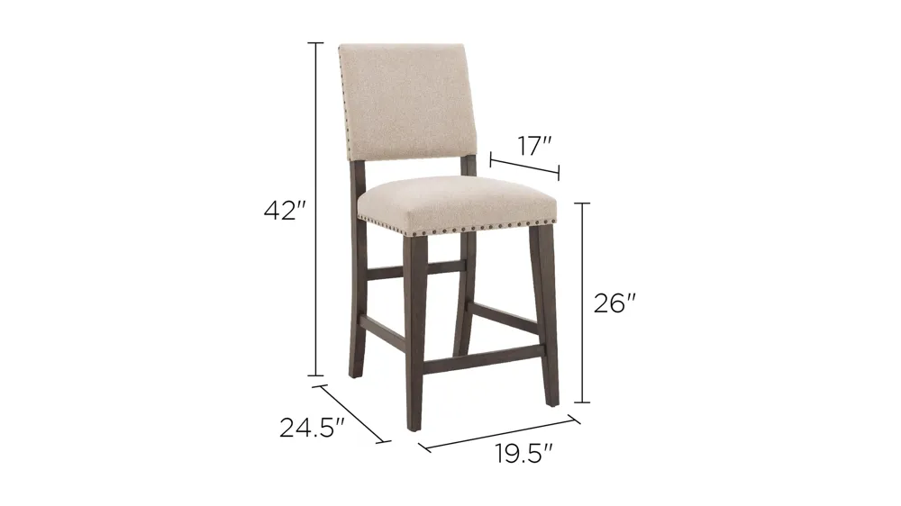 Halloway Counter-Height Chair Dimensions