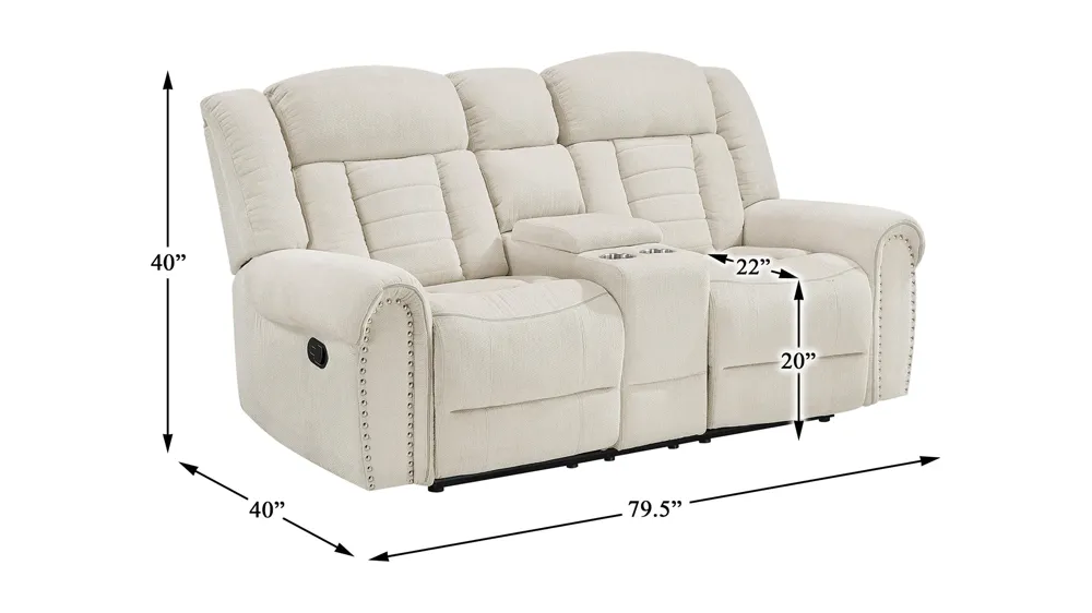 Casella Reclining Loveseat Dimensions