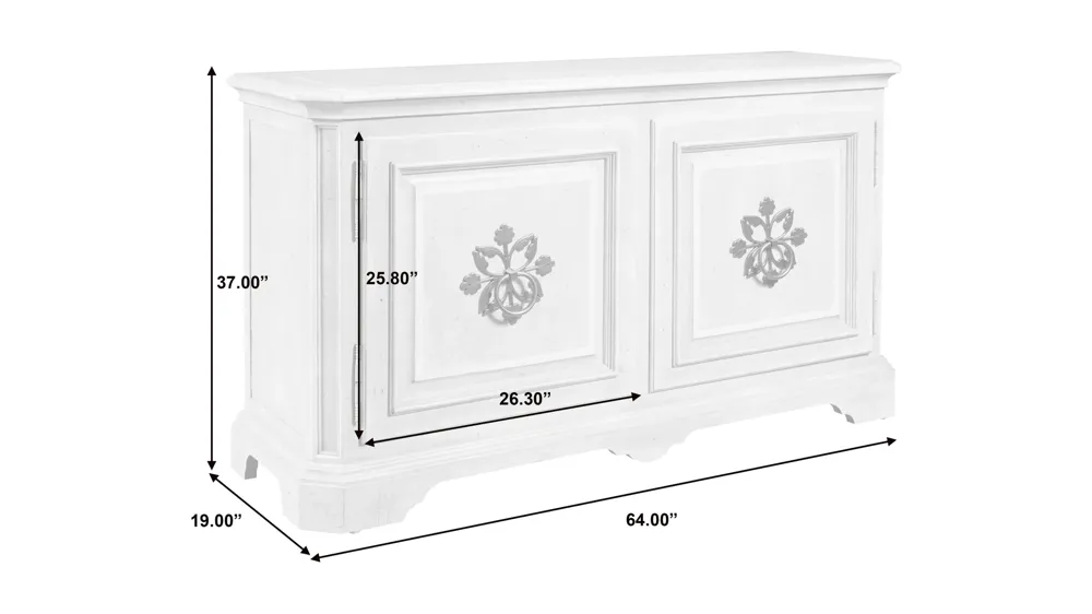 Pulaski Accents French Credenza Dimensions
