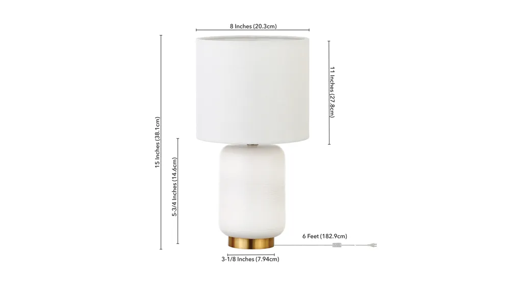 Apollo Mini Accent Lamp Dimensions