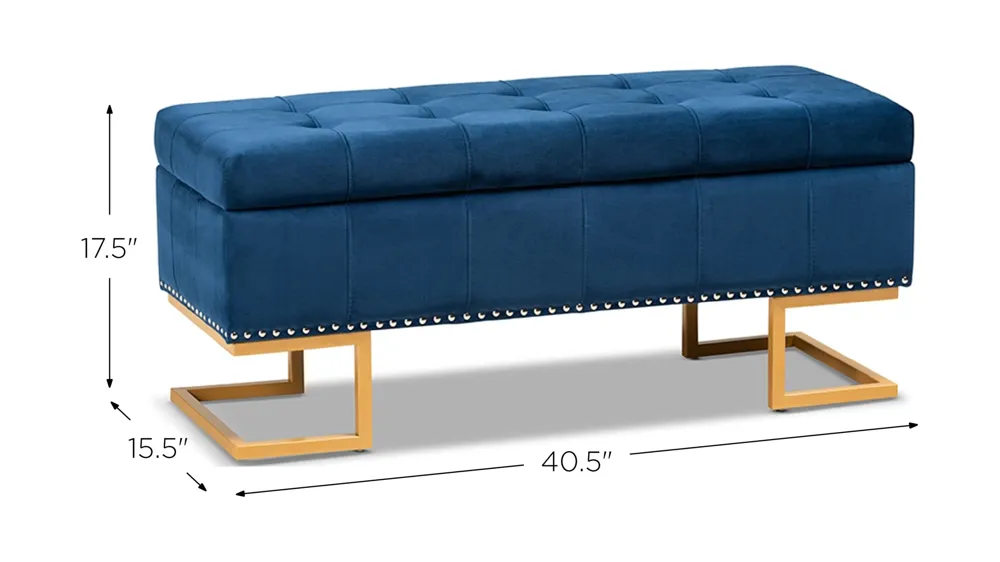Ellery Storage Ottoman Dimensions
