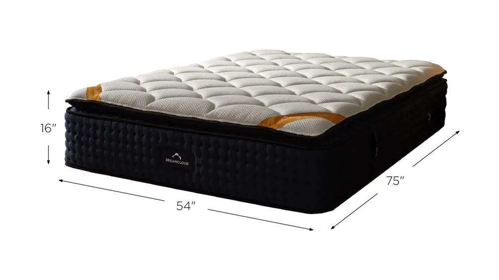 DreamCloud Premier Rest Firm Pillow Top Hybrid Mattress Dimensions