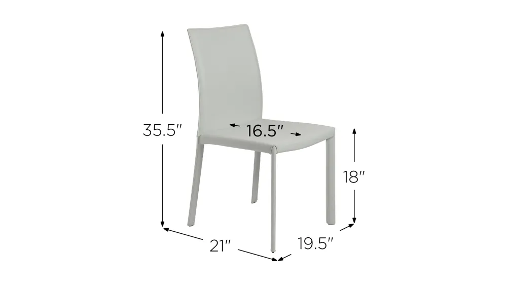 Hasina Side Chair Dimensions