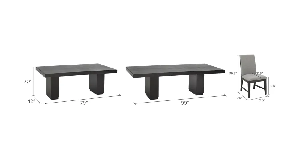 Watson 7-pc. Dining Set Dimensions