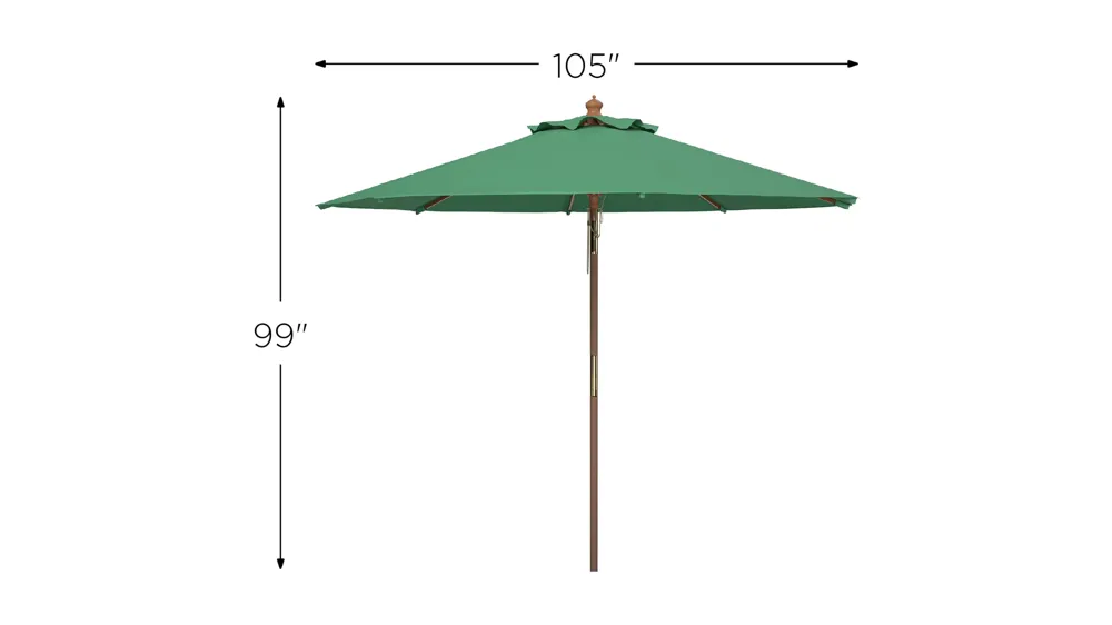 Cassidy Patio Umbrella Dimensions