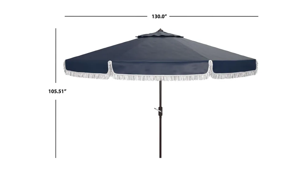 Murphy Fringe 11 ft Rnd Crank Umbrella Dimensions