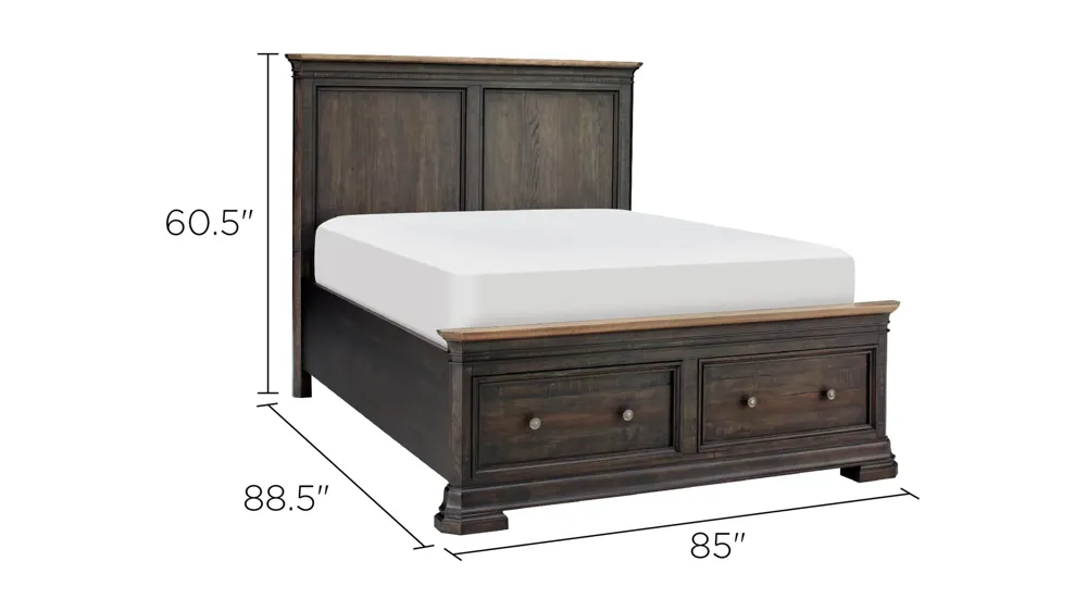 Kingshill Platform Storage Bed Dimensions