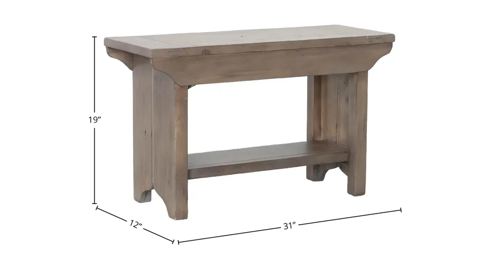 Irish Coast Small Bench - Sundried Dimensions