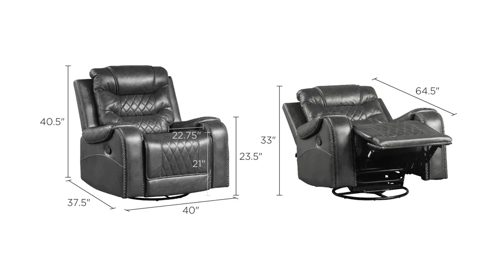 Greenway Swivel Glider Recliner Dimensions