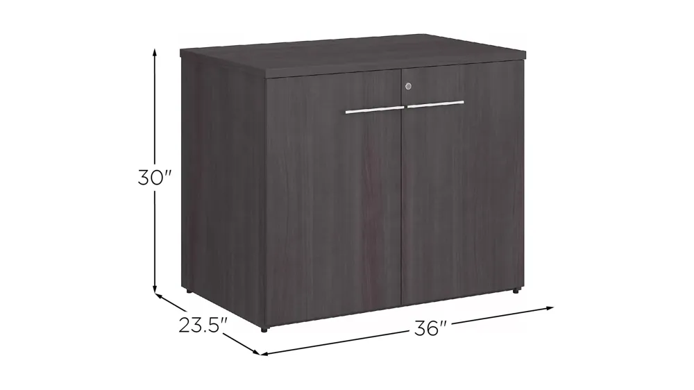 Office 500 36W Storage Cabinet with Doors Dimensions