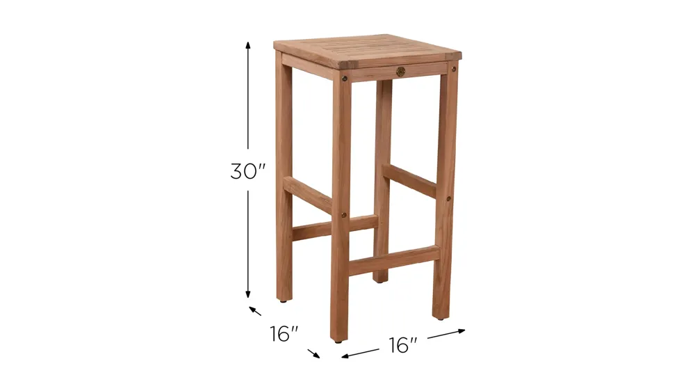 Byrd Outdoor Barstool Dimensions