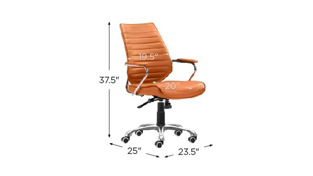 Enterprise Low Back Office Chair Dimensions