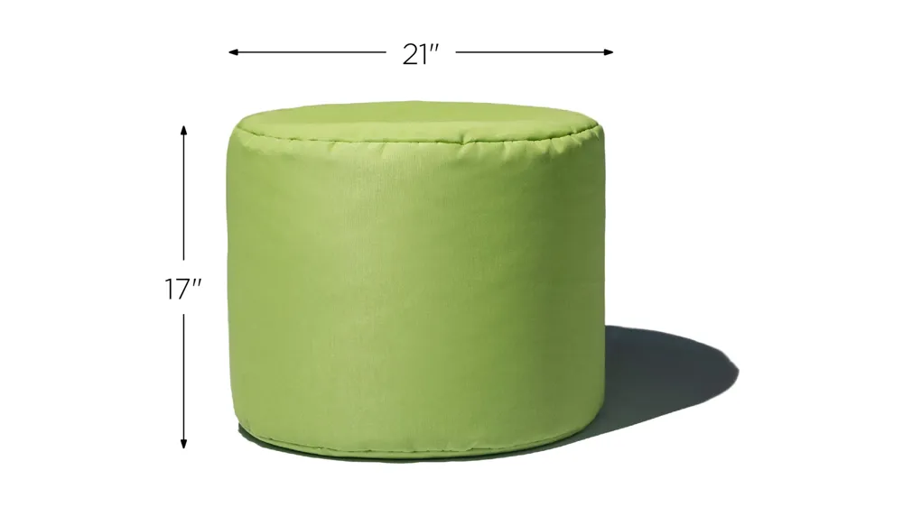 Jana Outdoor Ottoman / Side Table Dimensions