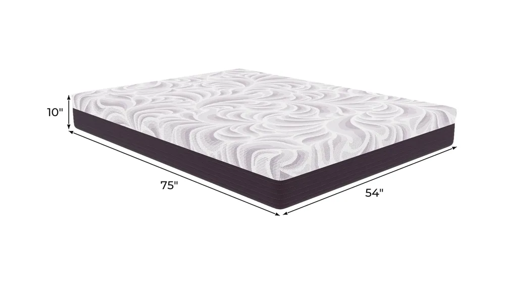 Sleep by Raymour & Flanigan Medium Memory Foam Mattress Dimensions