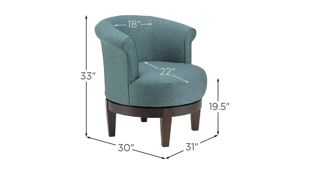 Nevie Swivel Chair Dimensions