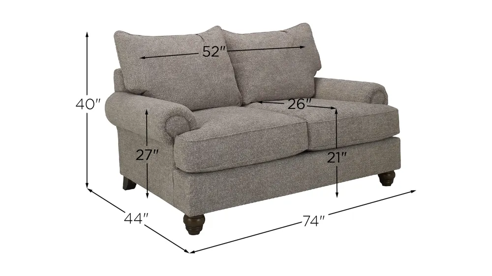 Hargrove Loveseat Dimensions