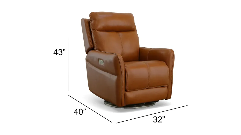 Spin Power Swivel Recliner Dimensions