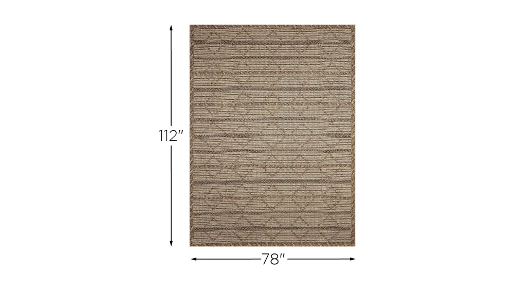 Monterey Delicate Diamond Indoor/Outdoor Rug Dimensions