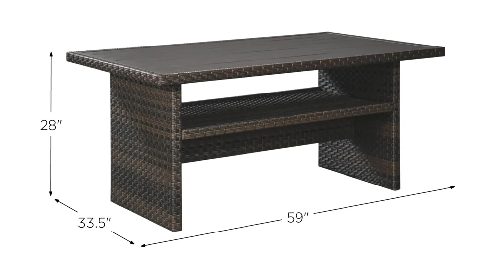 Easy Isle Outdoor Multi-Use Table Dimensions
