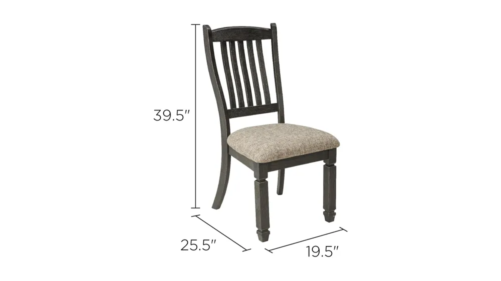 Vail Slat Back Dining Chair Dimensions