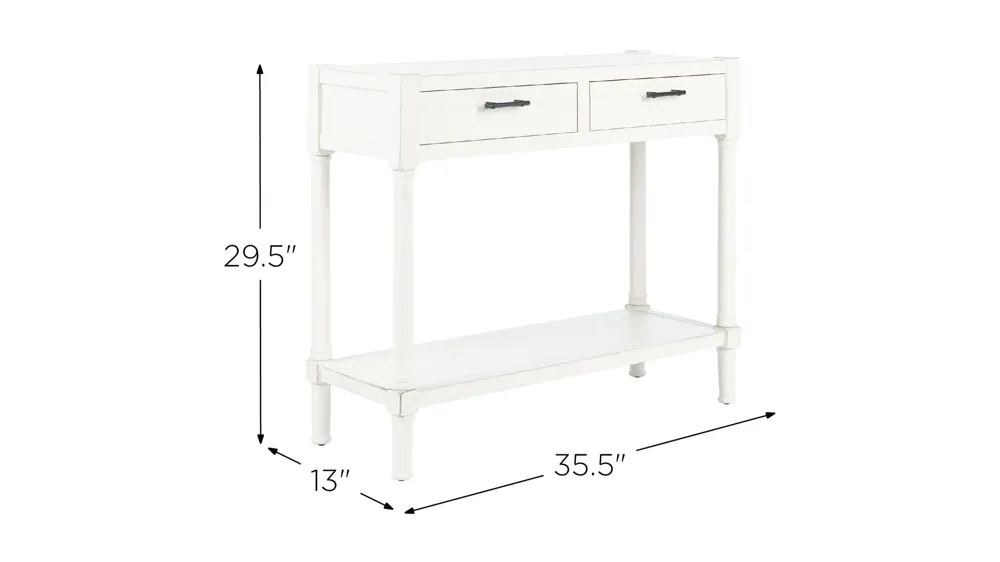 David 2 Drawer Console Table Dimensions