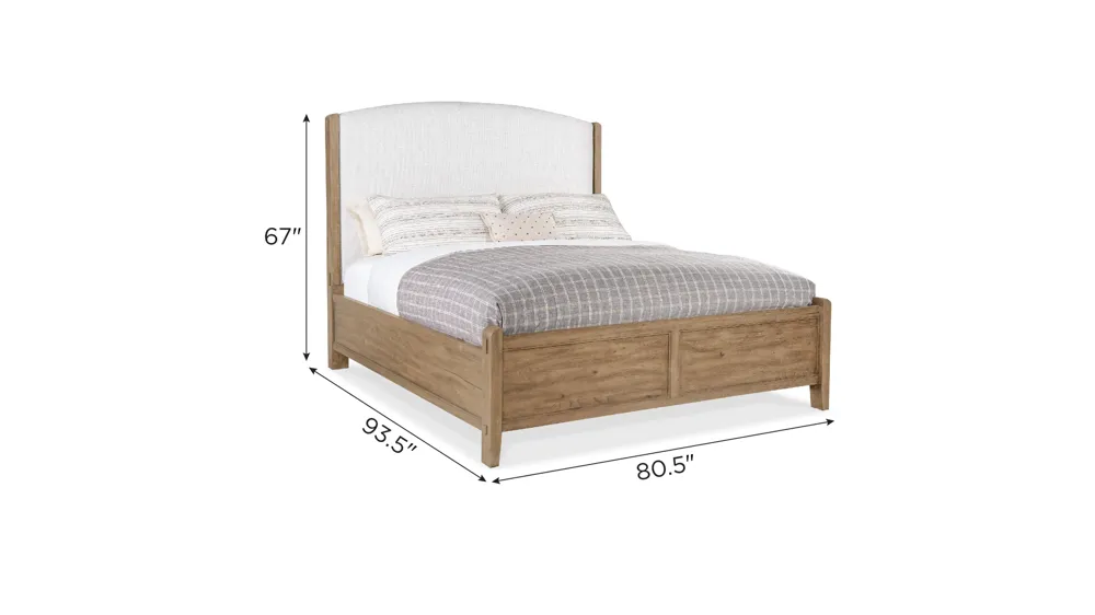 Vineyard Row Upholstered Bed Dimensions