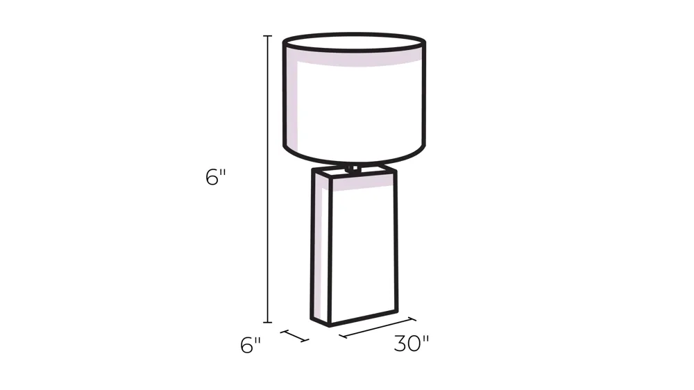 Collin Table Lamp Dimensions