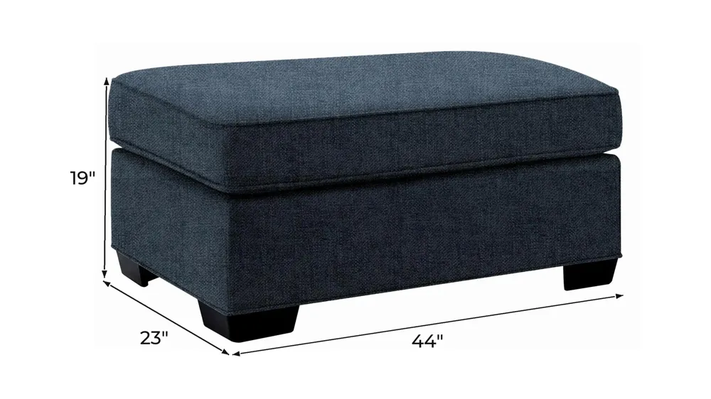 Wellsley Chair and a Half Ottoman Dimensions